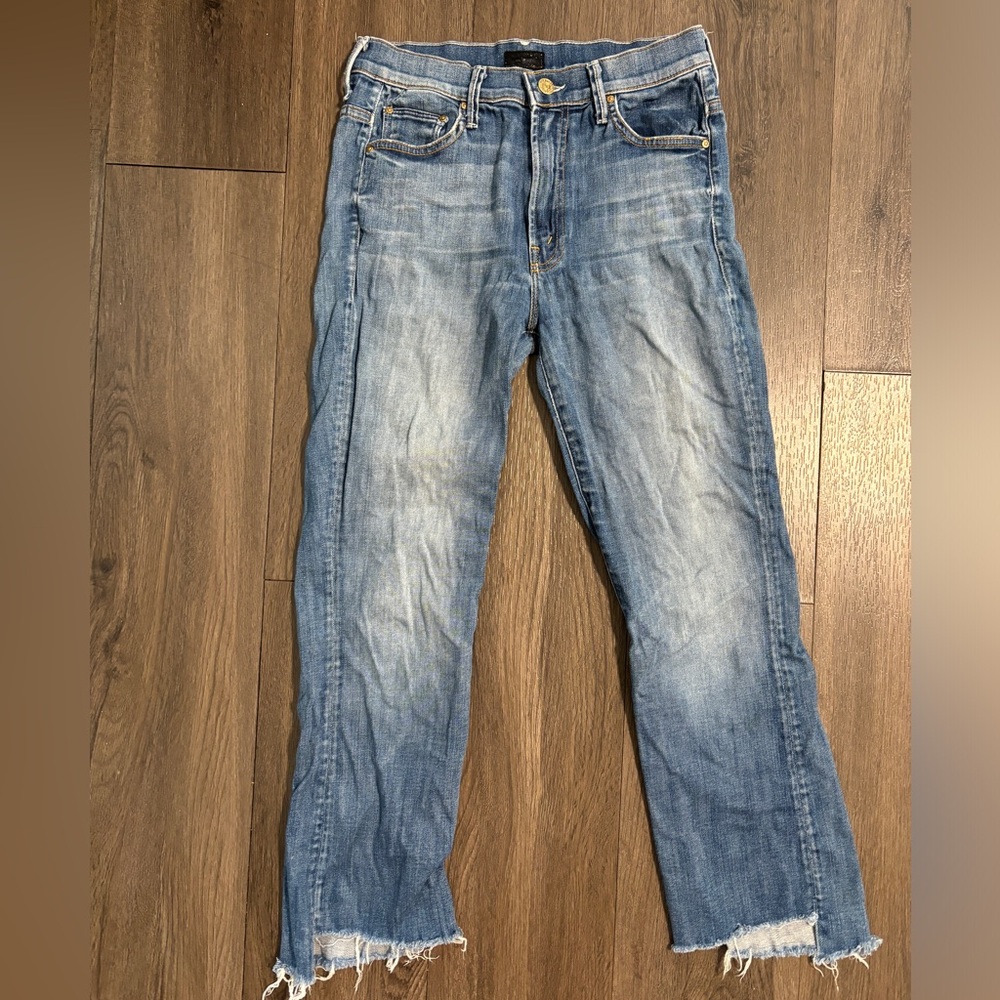 Frayed Bottom MOTHER Jeans